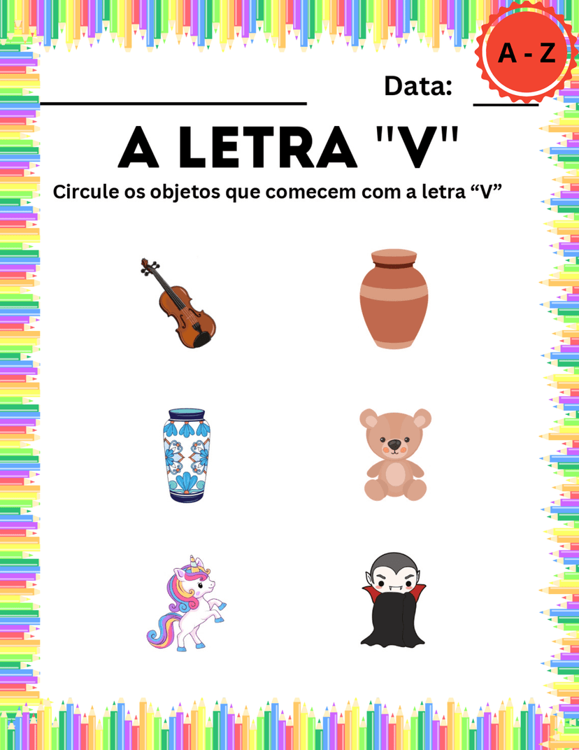 Atividade de Associação de Letras e Sons