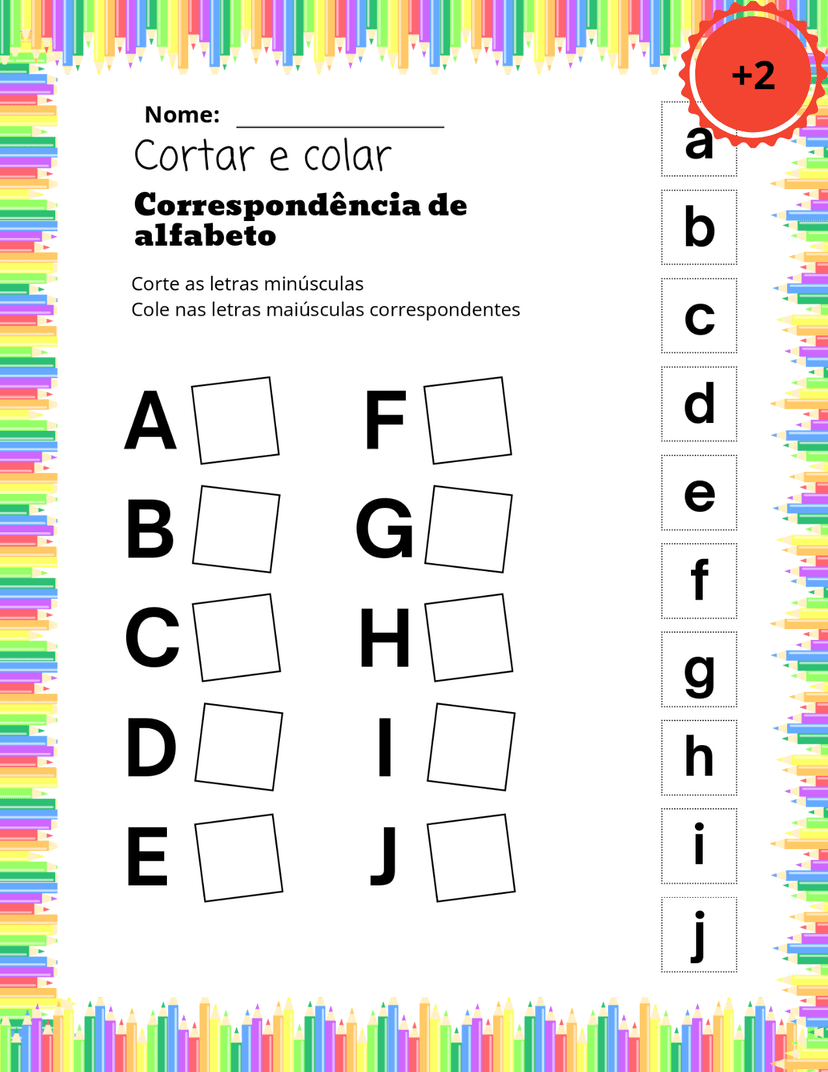 Atividade de Alfabetização Lúdica