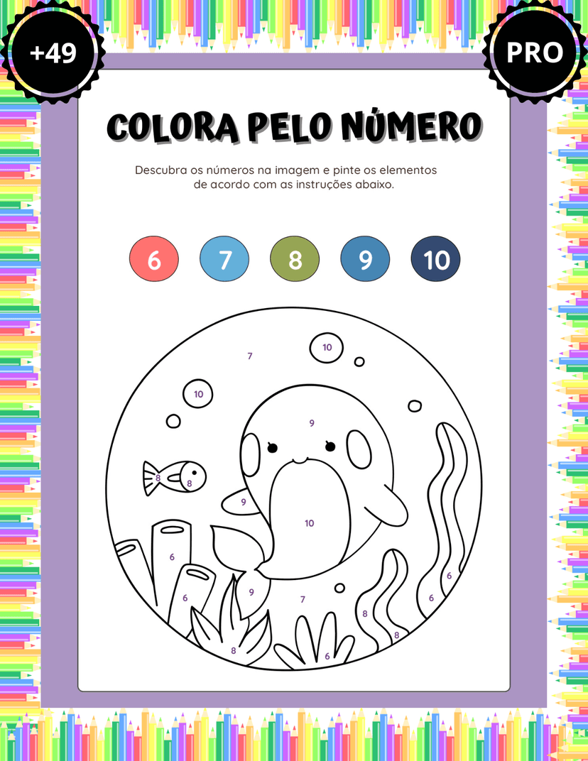 Atividade de Colorir e Brincar