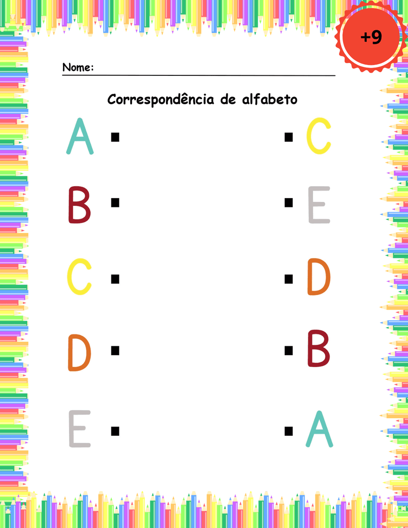 Atividade de Alfabetização